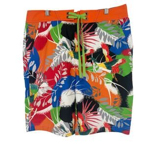 Robert Graham Men's Swim Shorts MATANAZAS Abstract  Collector's Edition 32
